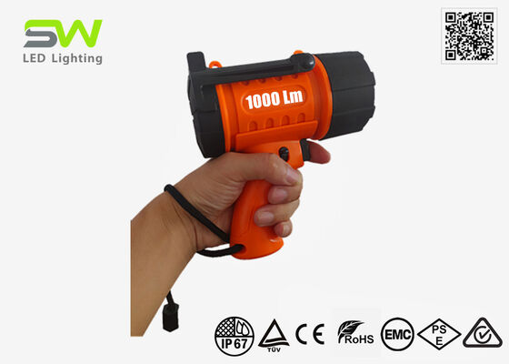 Holofote Marinho Flutuante Recarregável Compacto de 1000 Lúmens com Gancho para Pendurar