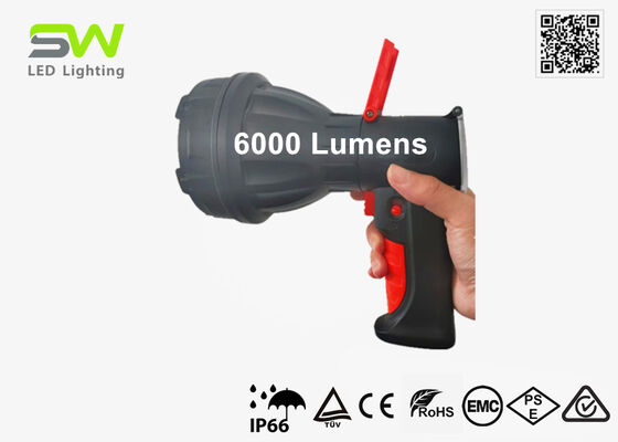 Lanterna de Busca Recarregável Compacta de 20W com Empunhadura de Pistola para Caça, Espeleologia e Segurança