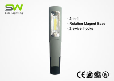 2 recarregáveis duráveis em 1 luz Handheld do trabalho do diodo emissor de luz com 2 ganchos e ímãs