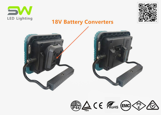 Lâmpadas de trabalho de LED portáteis de 18 V com bateria