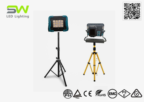 Lâmpadas de trabalho de LED portáteis de 18 V com bateria
