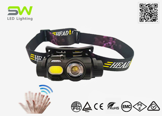 Versátil Sensor sem toque Activado Tocha de Cabeça Com Cauda Magnética COB Feixe de Inundação