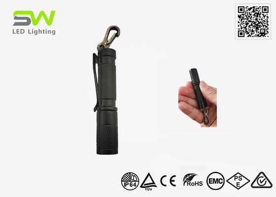 Maior impacto tamanho de bolso EDC tocha luz de alta potência 250 lumens com chaveiro