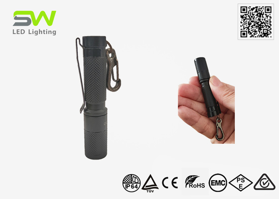 Maior impacto tamanho de bolso EDC tocha luz de alta potência 250 lumens com chaveiro