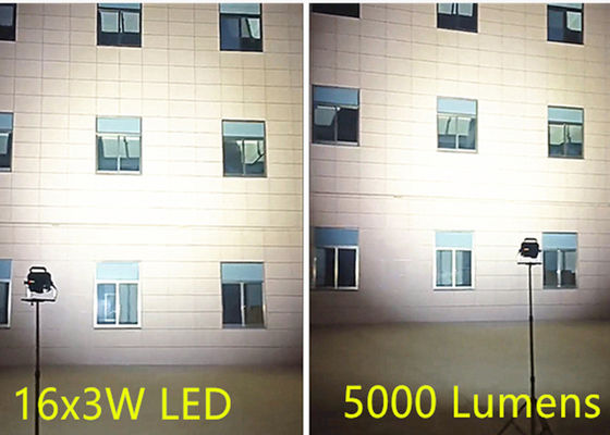 5000 lumens Recarregável 18V Bateria Alimentada Luz de Trabalho Com Estande Metálico