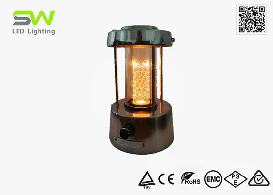 Lanterna de Camping LED 5W em Material Metálico, Feixe Quente, Recarregável Tipo C