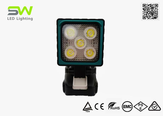 Luz de trabalho compacta portátil de 25W com bateria Makita 18V e alça para inspeção