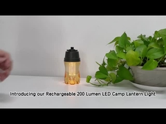 Recarregável pequena tenda de acampamento LED lanterna quente feixe branco carabiner gancho